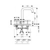 Axor Citterio  Смеситель для раковины, на 3 отверстия