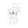 Axor Citterio M  Смеситель для раковины, на 3 отверстия