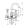 Axor Montreux  Смеситель для раковины, на 3 отверстия