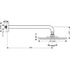Raindance AIR  Верхний душ, 240мм, с держателем 389мм