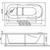 Акриловая ванна relisan NEONIKA 150x70