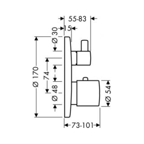 Ecostat S 15701000    Хром