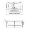 Ванна акриловая Relisan XENIA 150x75