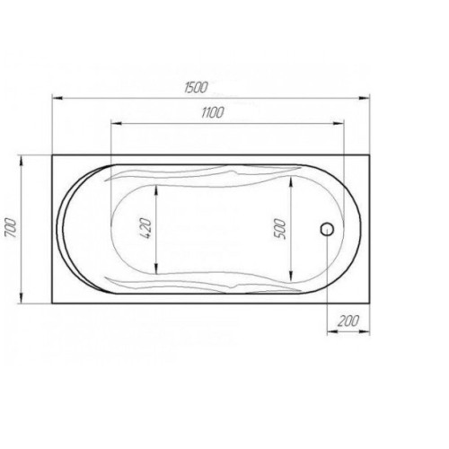 Ванна акриловая Relisan DARIA 150x70