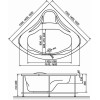 Ванна акриловая Relisan MIRA 140x140