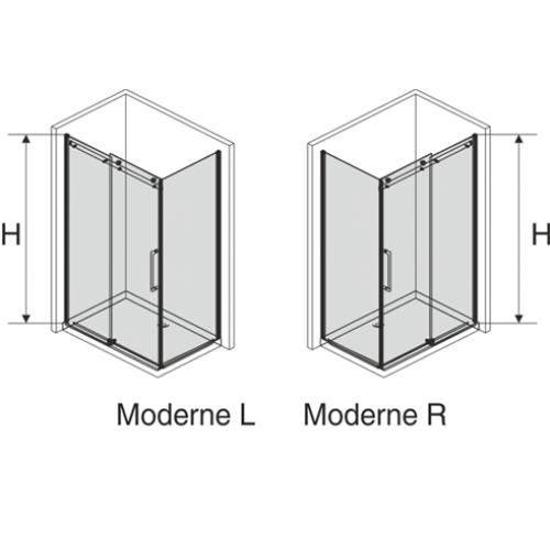 Душевой уголок AVEK Moderne L/R 800x1200x2058