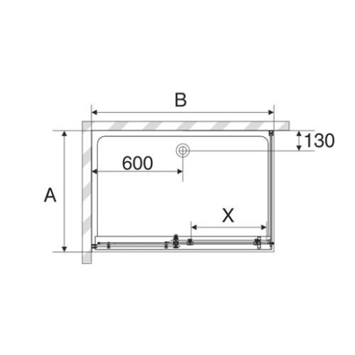 Душевой уголок AVEK Moderne L/R 800x1200x2058