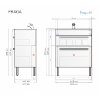 Тумба с раковиной 65 PragaAlavann