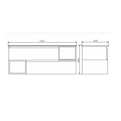 Тумба-умывальник Коллекция Турин 120 Comforty 9120E