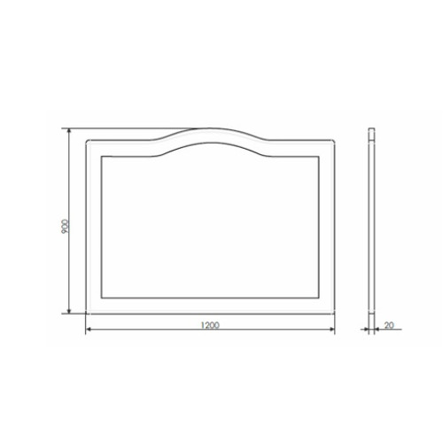 Зеркало Коллекция Монако 120 Comforty  3312