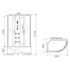 ДУШЕВАЯ КАБИНА ERLIT ER 4512TP L/R C3 120*80*215