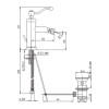 Paini Duomo Смеситель для биде 88F3306 цвет старая бронза 
