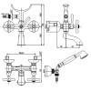 Paini Liberty Смеситель для ванны 17F3105