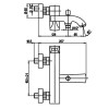 Paini F1 Смеситель для ванны F1CR105