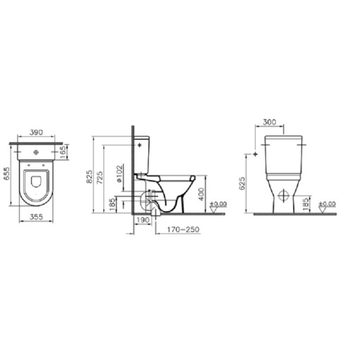 Комплект унитаза Vitra S50 9736B003-7201