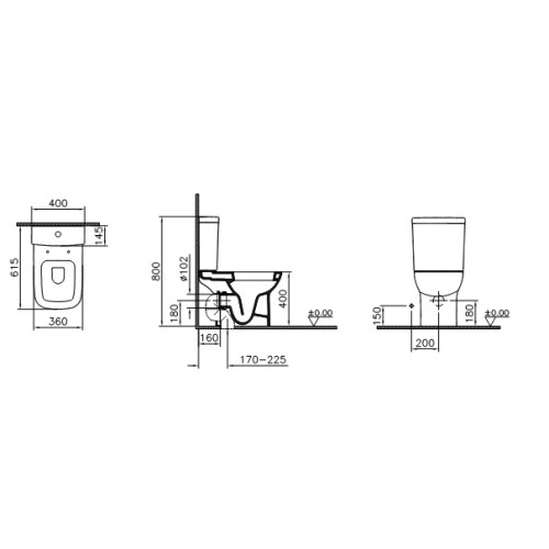 Унитаз Vitra S20 9819B003-7201