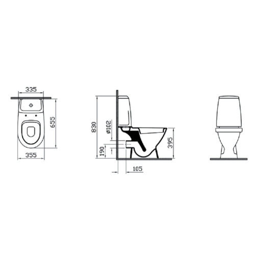 Комплект унитаза Vitra Grand 9763B003-7200