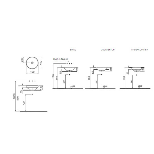 Раковина Vitra Water Jewels 4334B070-0016