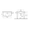 Раковина  Vitra Efes 100 см 6209B003-0001