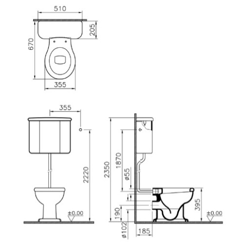 Унитаз напольный Vitra Efes 6233B003-0075