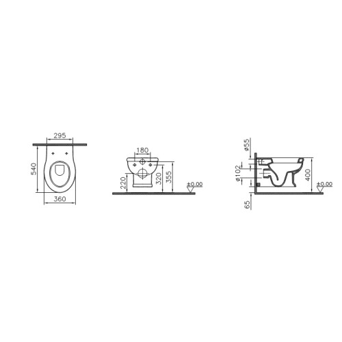 Подвесной унитаз Vitra Efes 5802B003-0075 