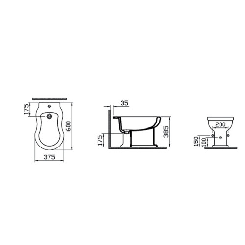 Биде Vitra Efes 6597B003-0068