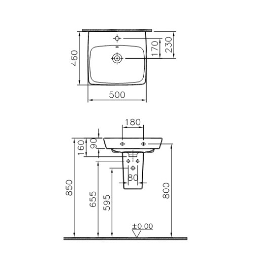 Полупьедестал Vitra Metropole 4456B003-0156