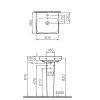 Раковина  Vitra Metropole 50 см 5661B003-0001