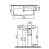 Раковина  Vitra Metropole 100 см 5664B003-0001