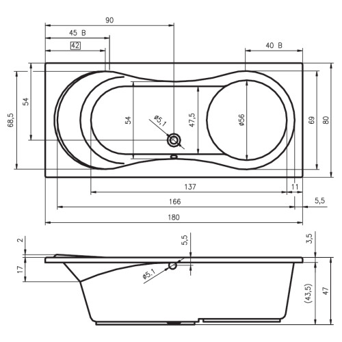 TOFIELD 180x80