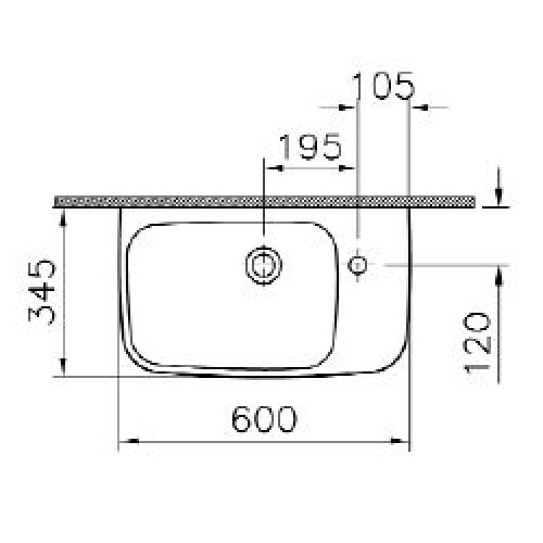 Раковина 4388B003-0921 (белая) Shift 60*35 см