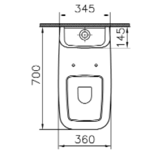 Унитаз пристенный 4395В003-0096 (белая) Shift 