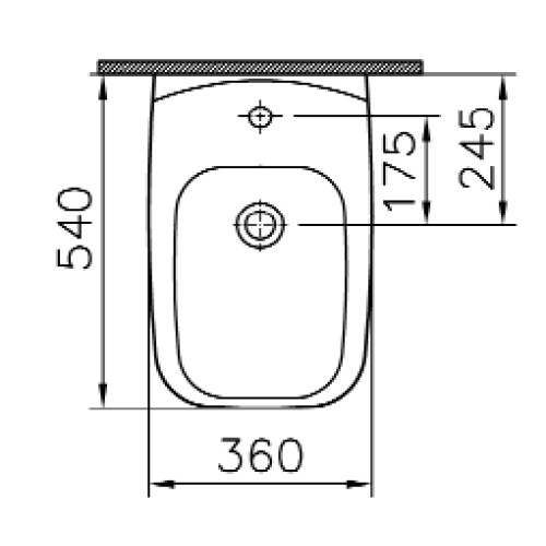 Подвесное биде 4394В003-0290 (белая) Shift