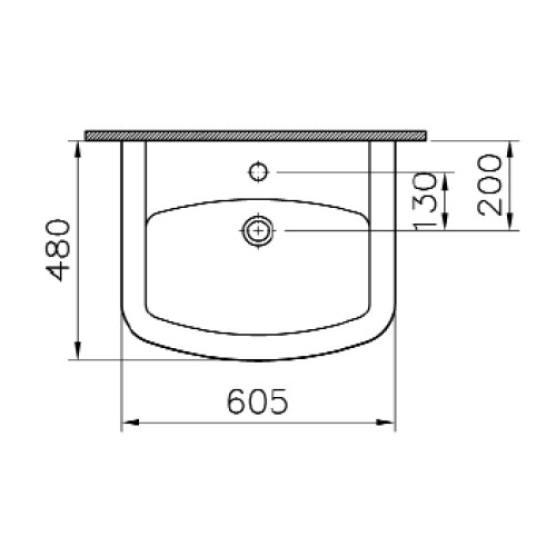 Раковина Vitra Serenada 60 см 4167B003-0001