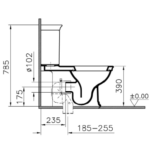 Унитаз Vitra Serenada 9722B003-7202 