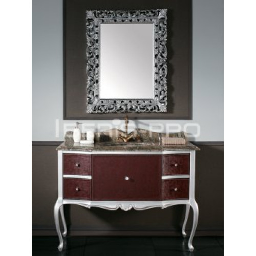 Belbagno Classico ROCOCO серебристо-бордовый 1200x585x2040