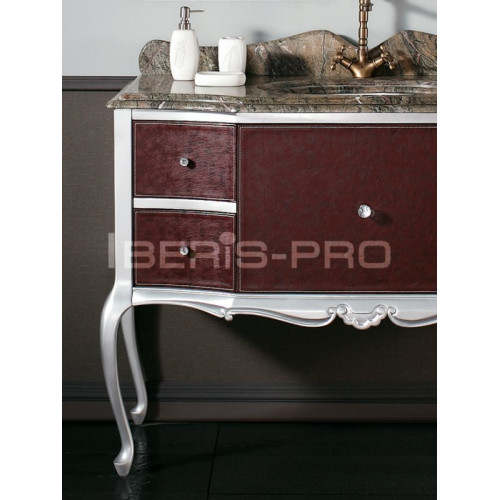 Belbagno Classico ROCOCO серебристо-бордовый 1200x585x2040