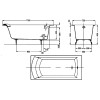 Jacob Delafon E2930  Biove Ванна 170х75 см без отверстий для ручек