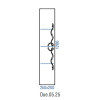 Clarberg Due.05.25/W/GL пенал Due Amanti 