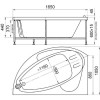 Radomir Ванна акриловая "АЛЬБЕНА" 1680х1200