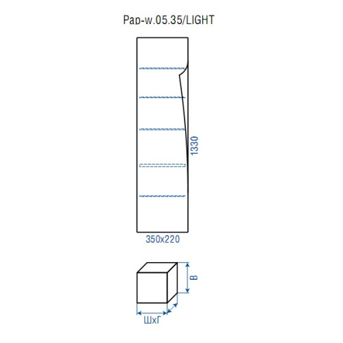 Clarberg Pap-w.05.35/LIGHT	пенал Папирус вуд МАССИВ