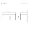 Belbagno Moderno LUCE 800AC 800x460x1950