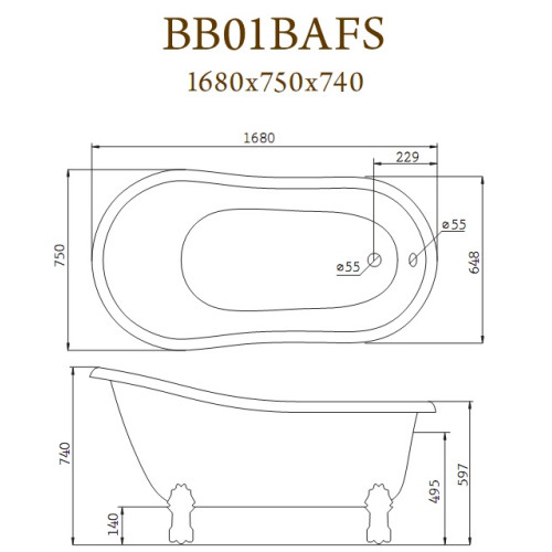 Belbagno BB21  1774x805x625