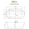 Belbagno BB14  1780x840x580 