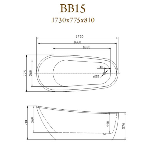 Belbagno BB15  1730x775x810 