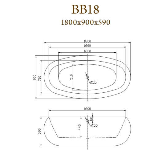 Belbagno BB18  1800x900x590 