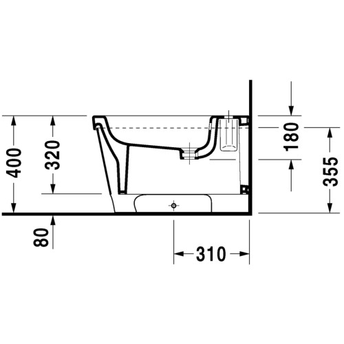  Биде напольное Duravit Esplanade 226210