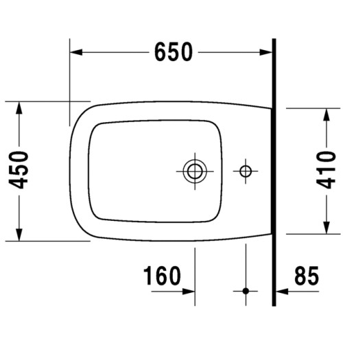  Биде напольное Duravit Esplanade 226210