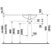 Умывальник встраиваемый Duravit Foster 033643 