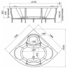 Radomir Ванна акриловая "ВЕРОНА" 1490х1490